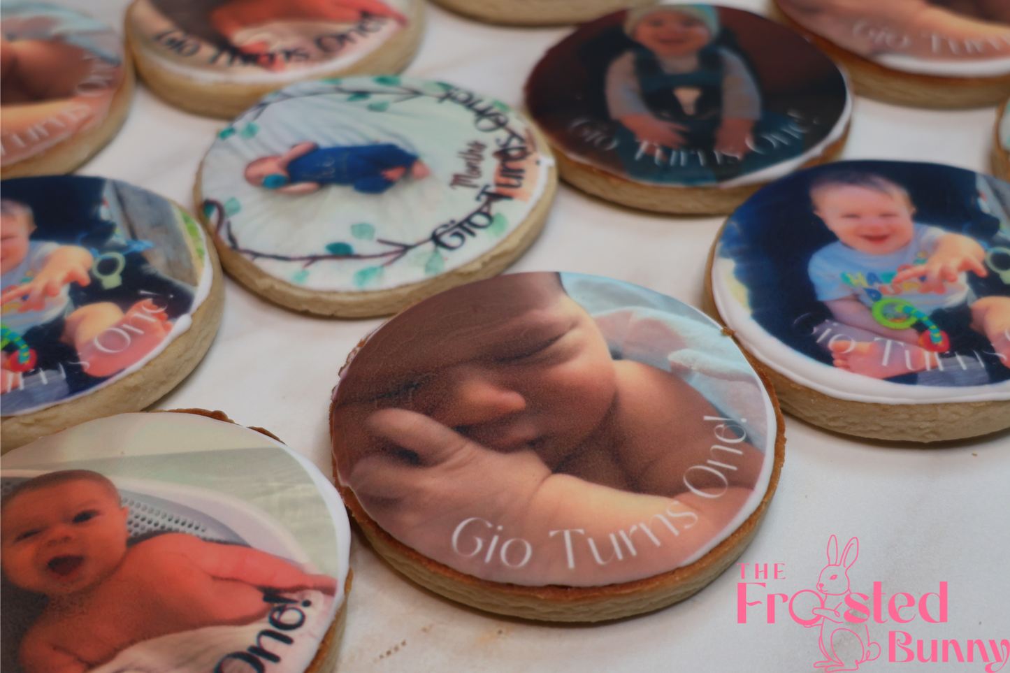 Customized Birthday Photo Cookies